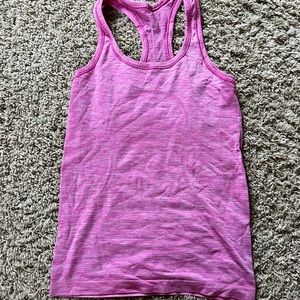 pink lululemon swiftly tech tank top